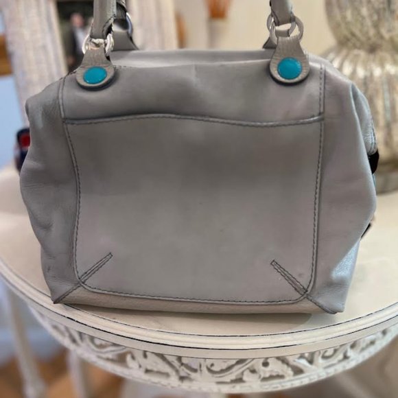 Gabs Flat Bag in Grey and Blue - Picture 4 of 12